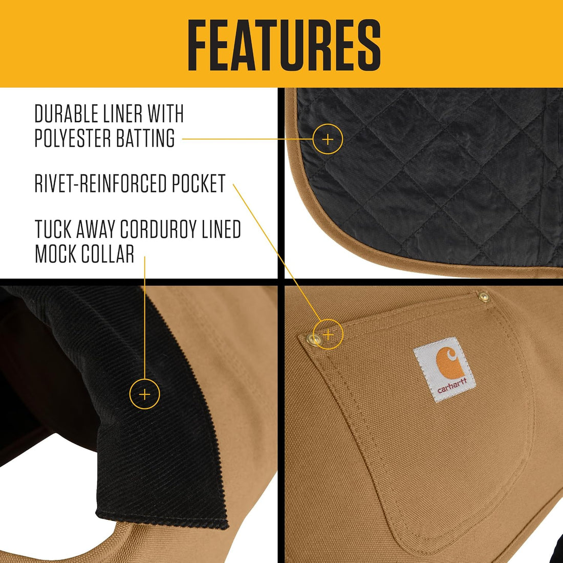 Carhartt Firm Duck Insulated Dog Chore Coat