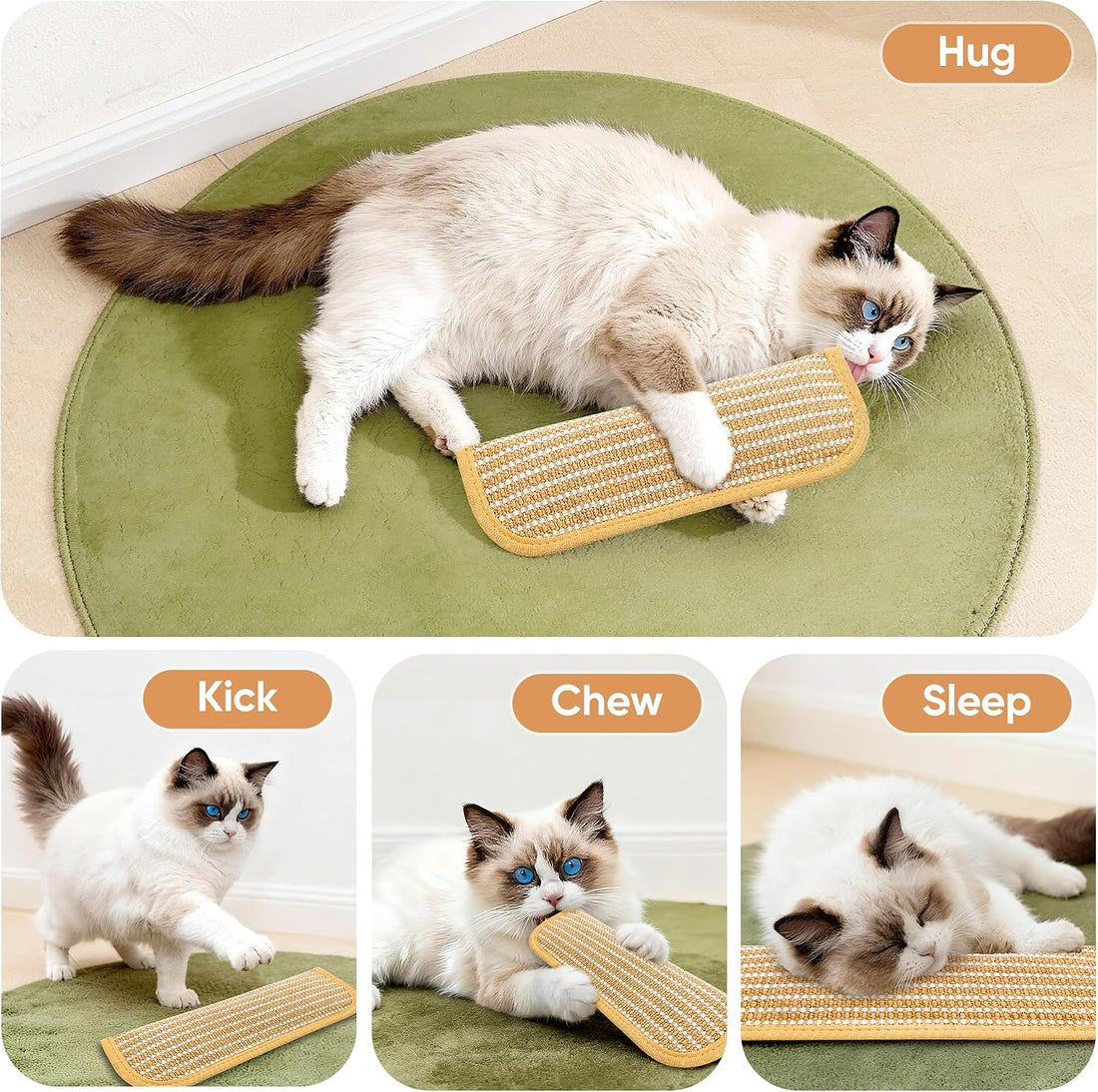 PetZen Garden Sisal Catnip Pillow Toy Kickers