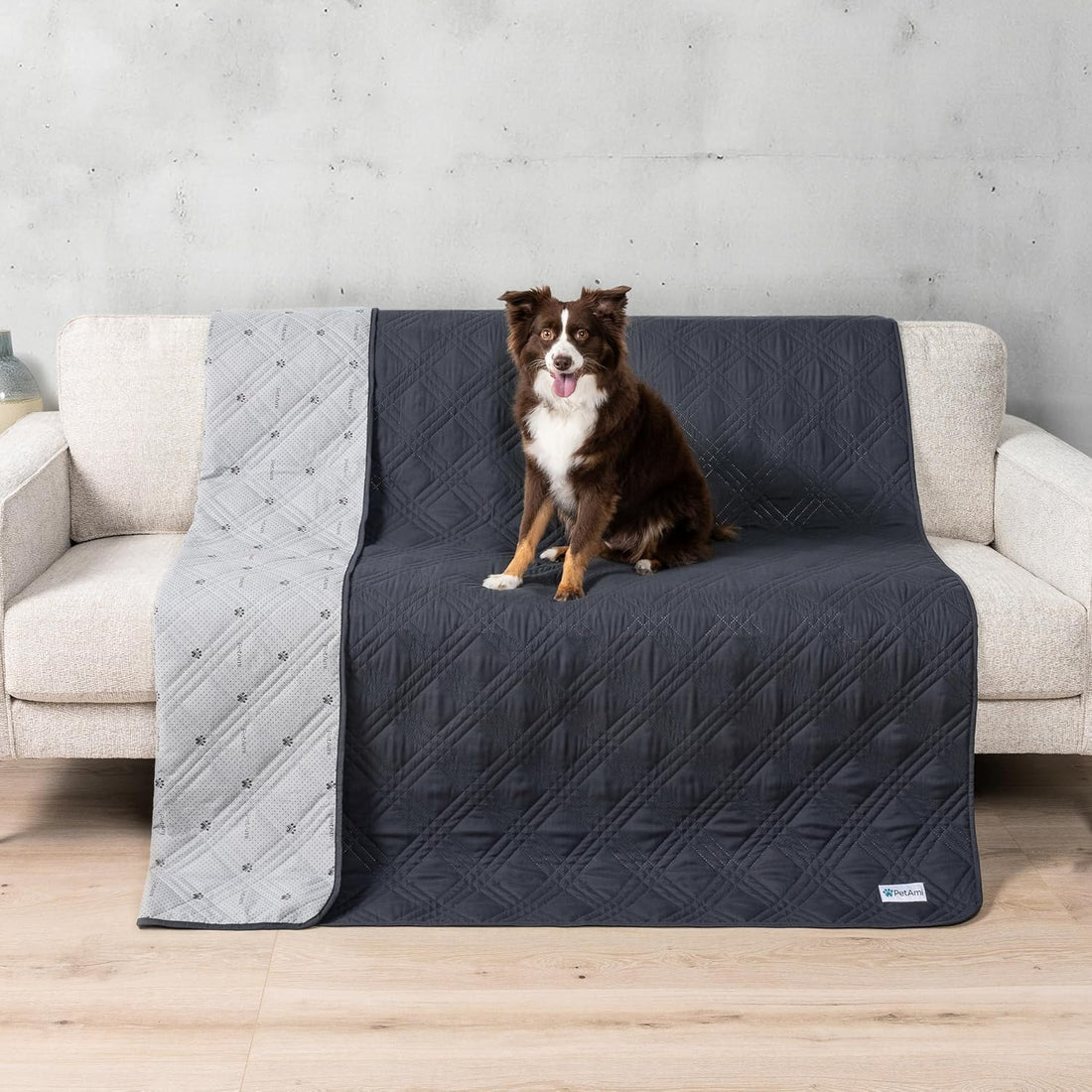 PetAmi Waterproof Couch Cover for Dog Nonslip Bed Sofa Blanket, 52x82