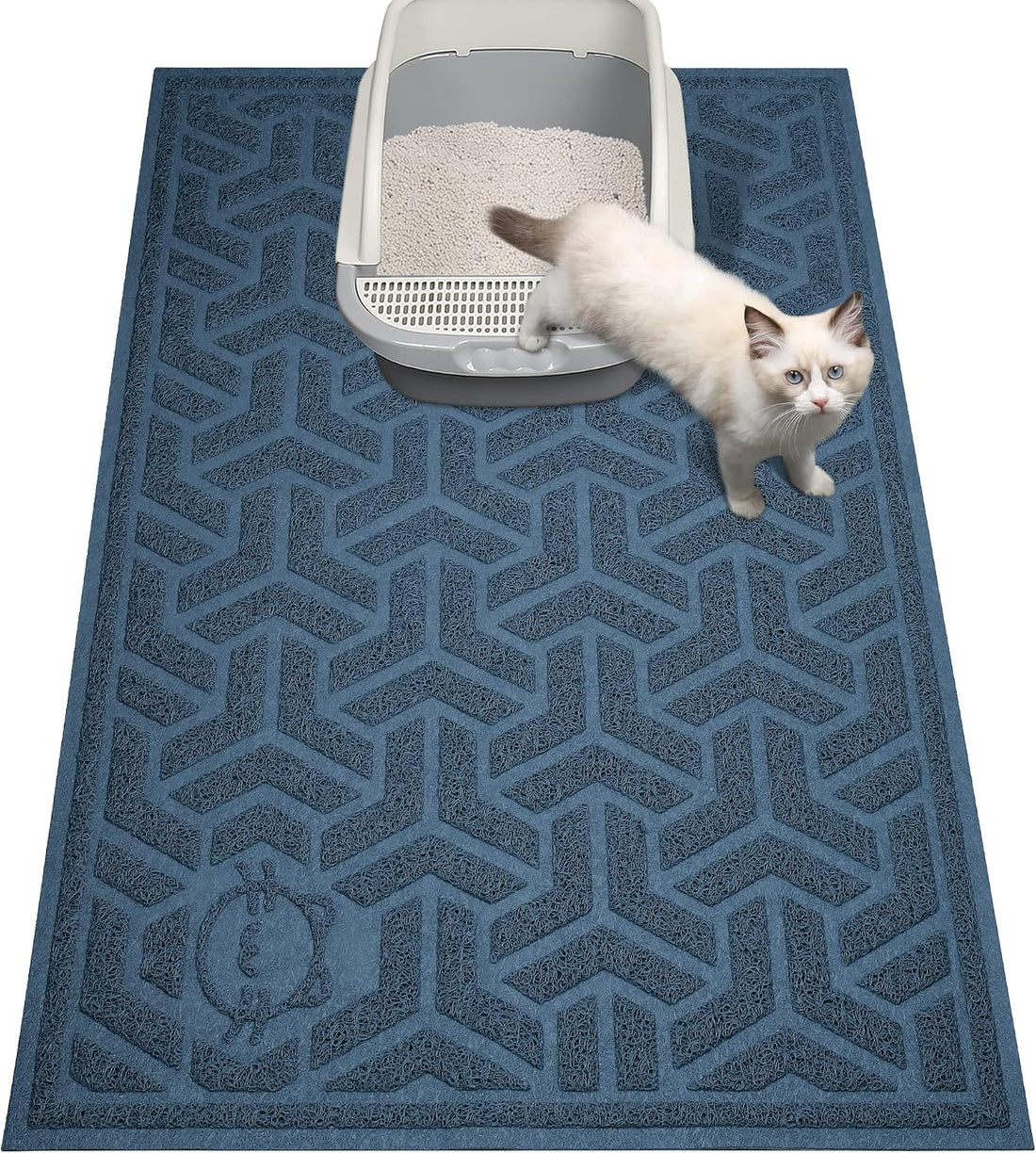 UPSKY Waterproof Cat Litter Mat Large 35" x 24" Soft on Kitty Paws