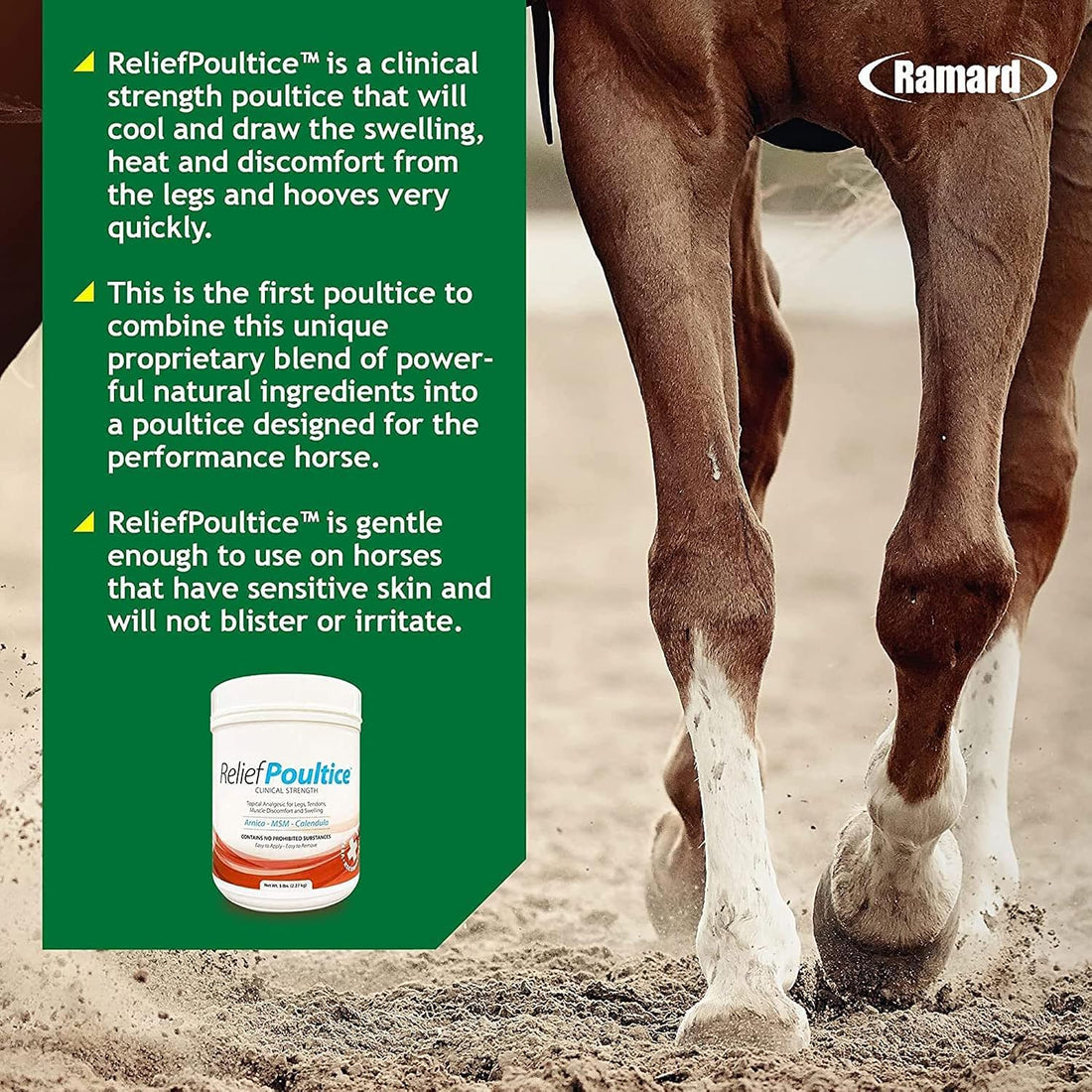 Ramard Relief Poultice for Horses -Veterinary Liniment Gel for Horse