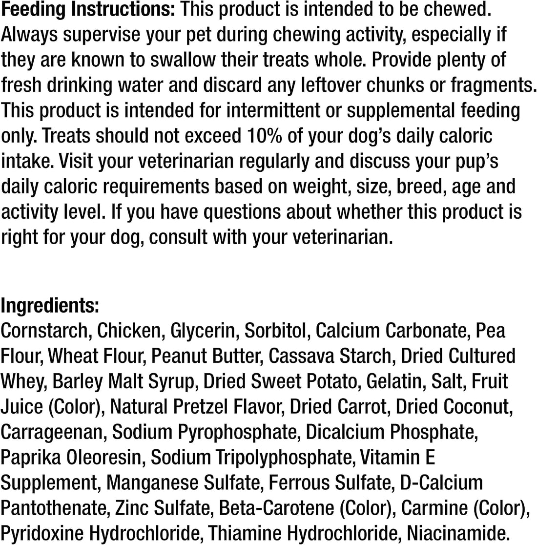 SmartBones Mini Pretzels Rawhide-Free Dog Treats, Peanut Butter