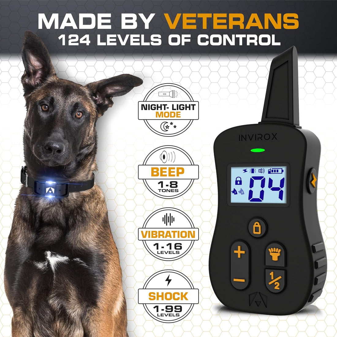 INVIROX Ultra K9 Dog Training Collar with Remote