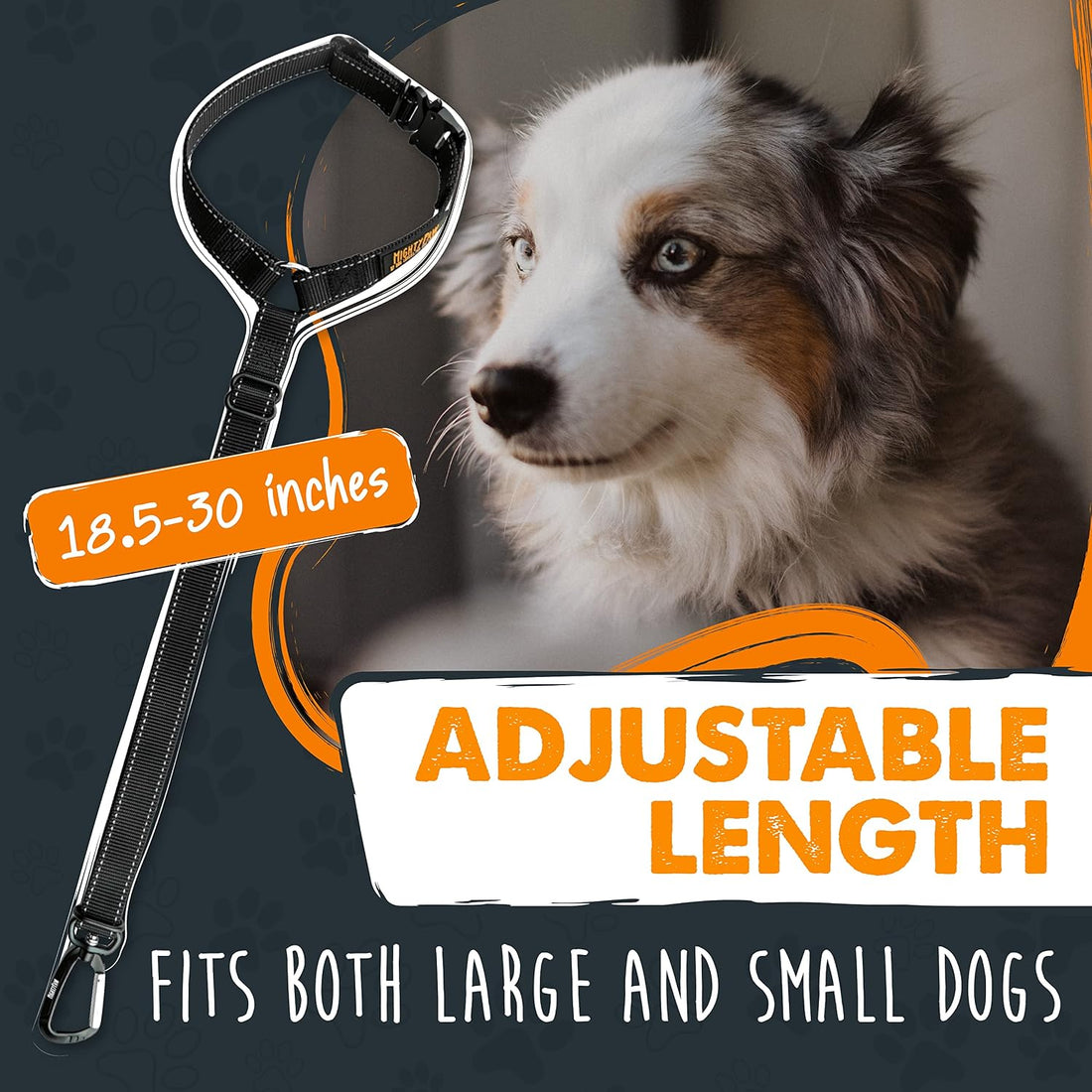 Mighty Paw Dog Seat Belt for Car Headrest, for Small