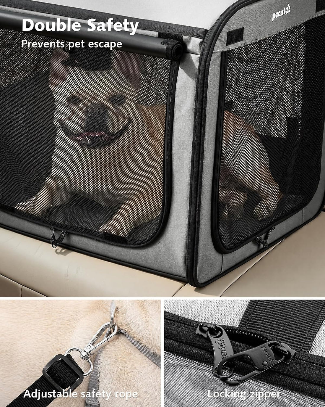 Dog Car Carrier Light Weight 24×17.7×20.5in