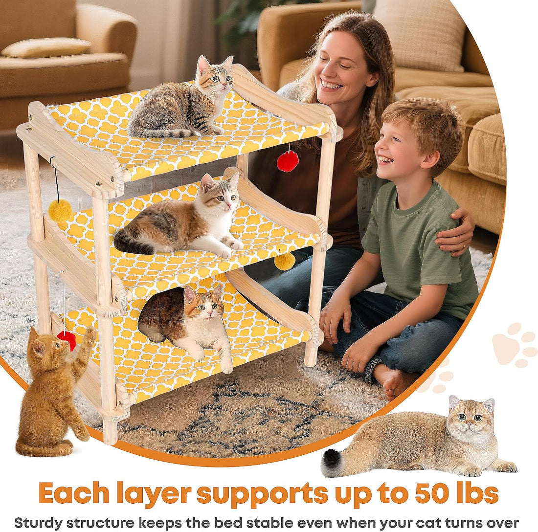 MITREL Large 3-Layer Cat Hammock Bed