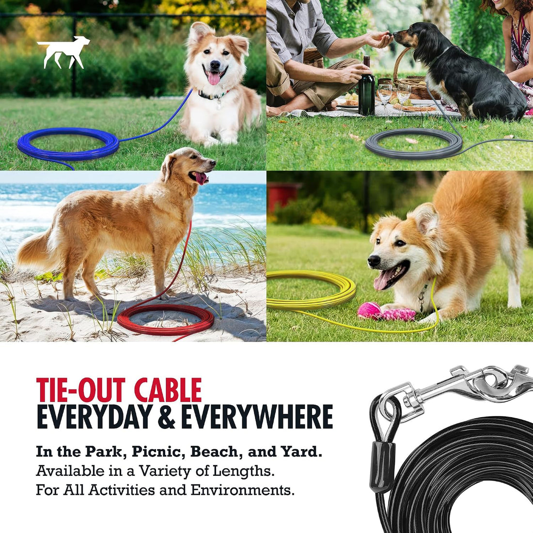 Tuff Pupper Dog Tie Out Cable