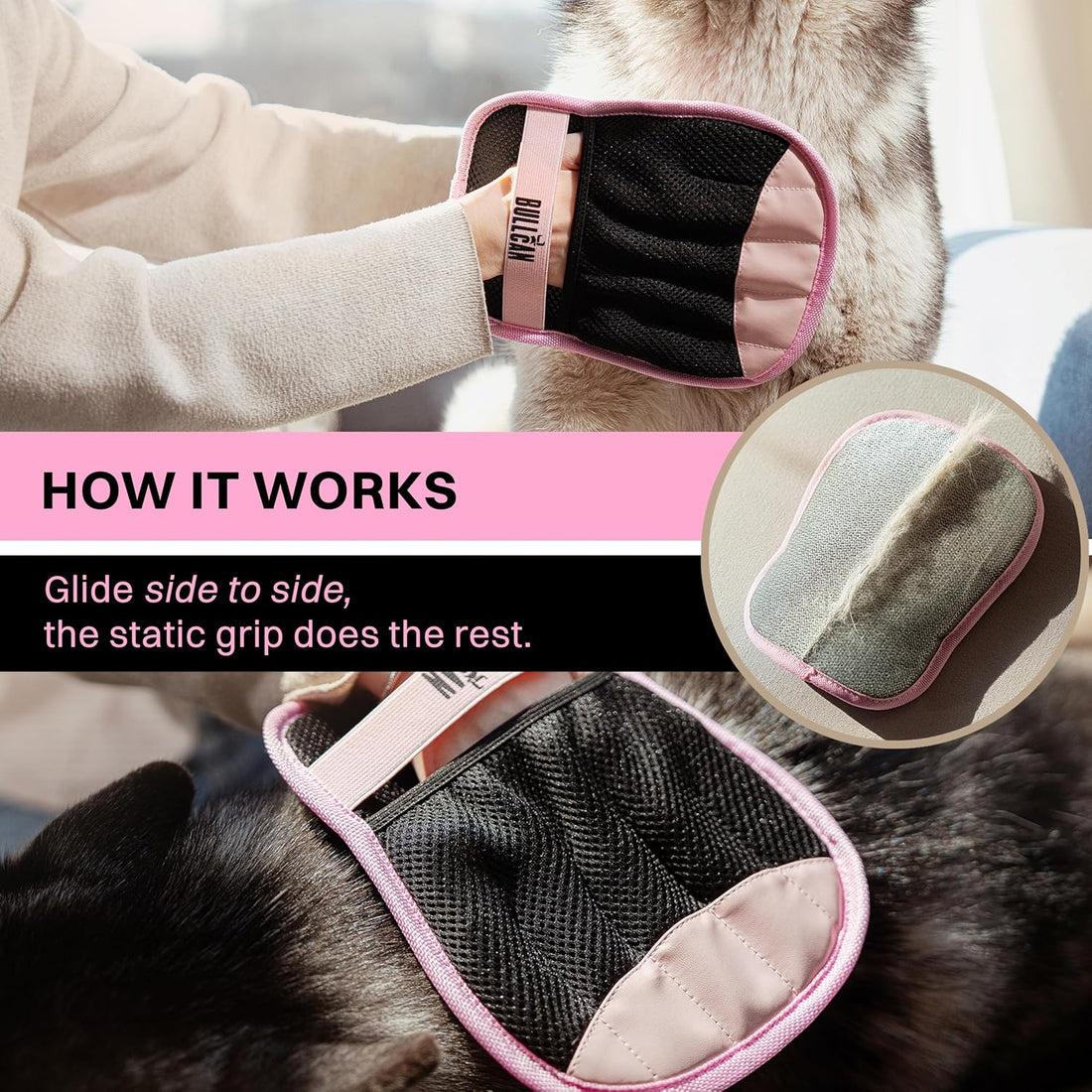 2-Pack Dog & Cat Hair Remover Glove