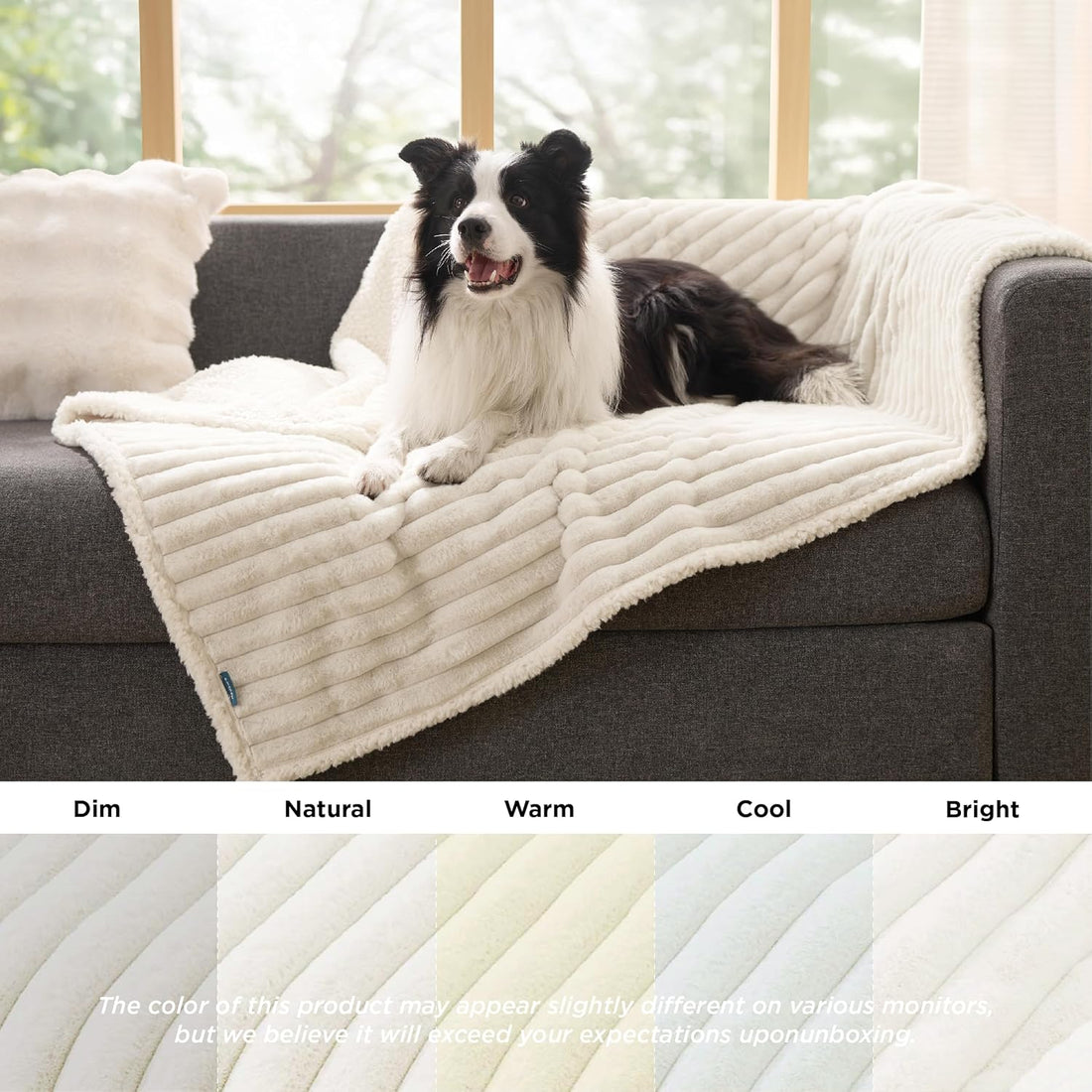 Bedsure ComfyFleece™ Waterproof Dog Blankets for Large Dogs