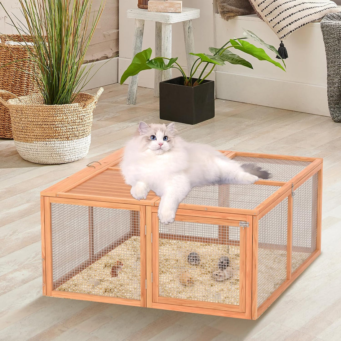 Portable Chicken Coop Run, Folding Rabbit Hutch
