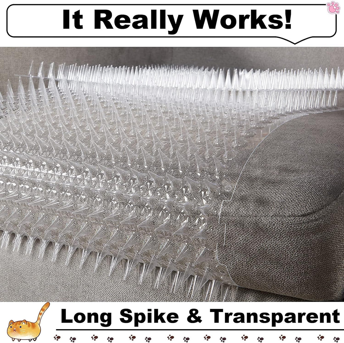 Nuanchu 16 Pack Cat Mat with Spikes, Pet Deterrent Outdoor