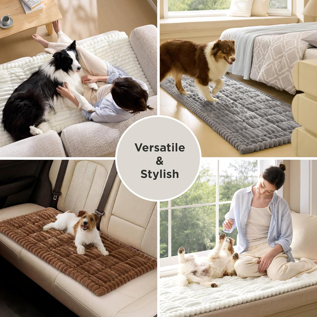 Bedsure Comfyfleece® Couch Covers for Dogs