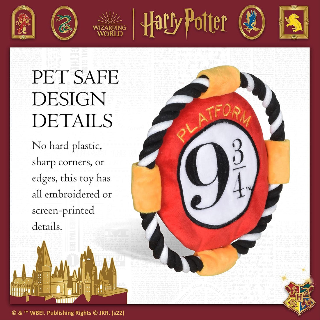 Harry Potter Platform 9 3/4 Frisbee Dog Toy