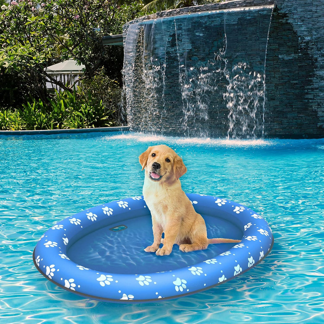 Pet Soft Dog Float Raft - Inflatable Dog Swimming Float for Summer