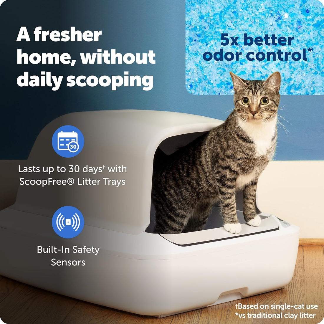 PetSafe ScoopFree Crystal Pro Self-Cleaning Litter Box