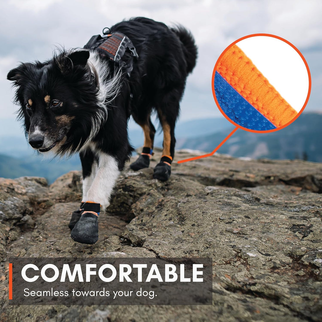 Non-stop Dogwear Dog Boots for Hot Pavement, Paw Protectors, 4-Pack