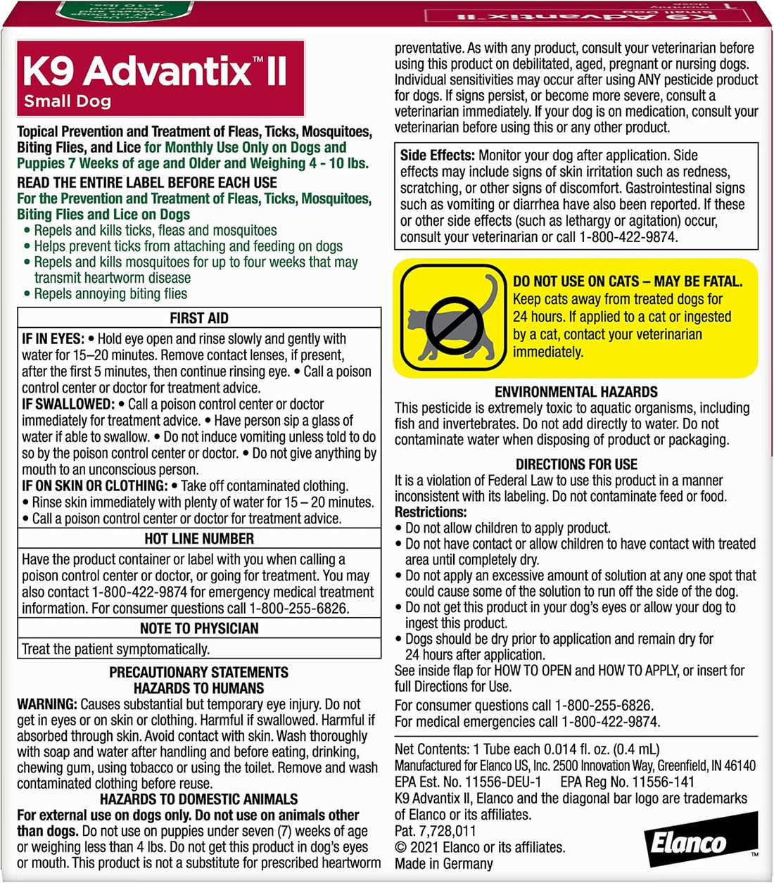 K9 Advantix II Small Dog Vet-Recommended Flea