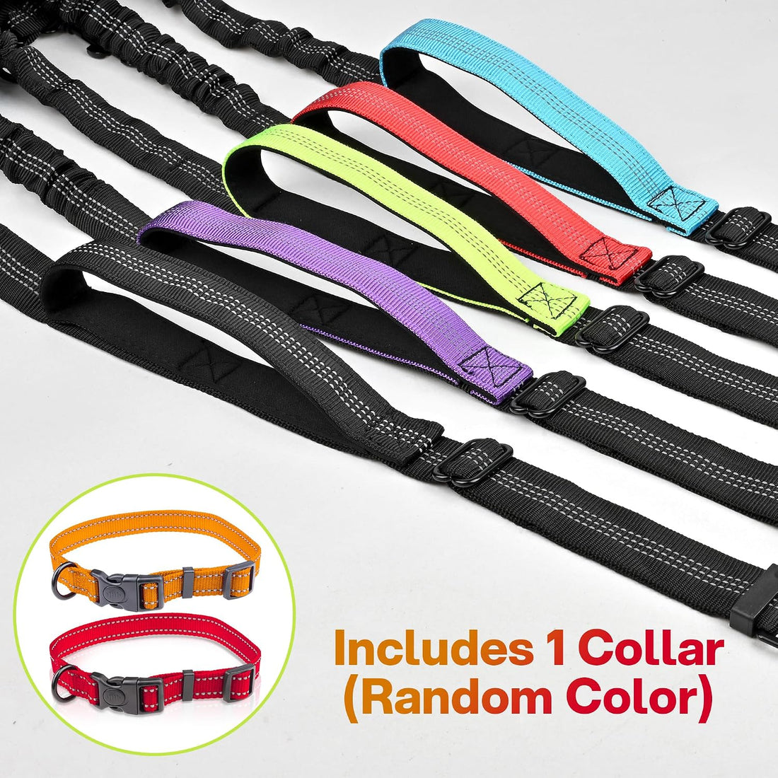 Double Dog Leash No Tangle - Hands Free Lead for 2 Dogs