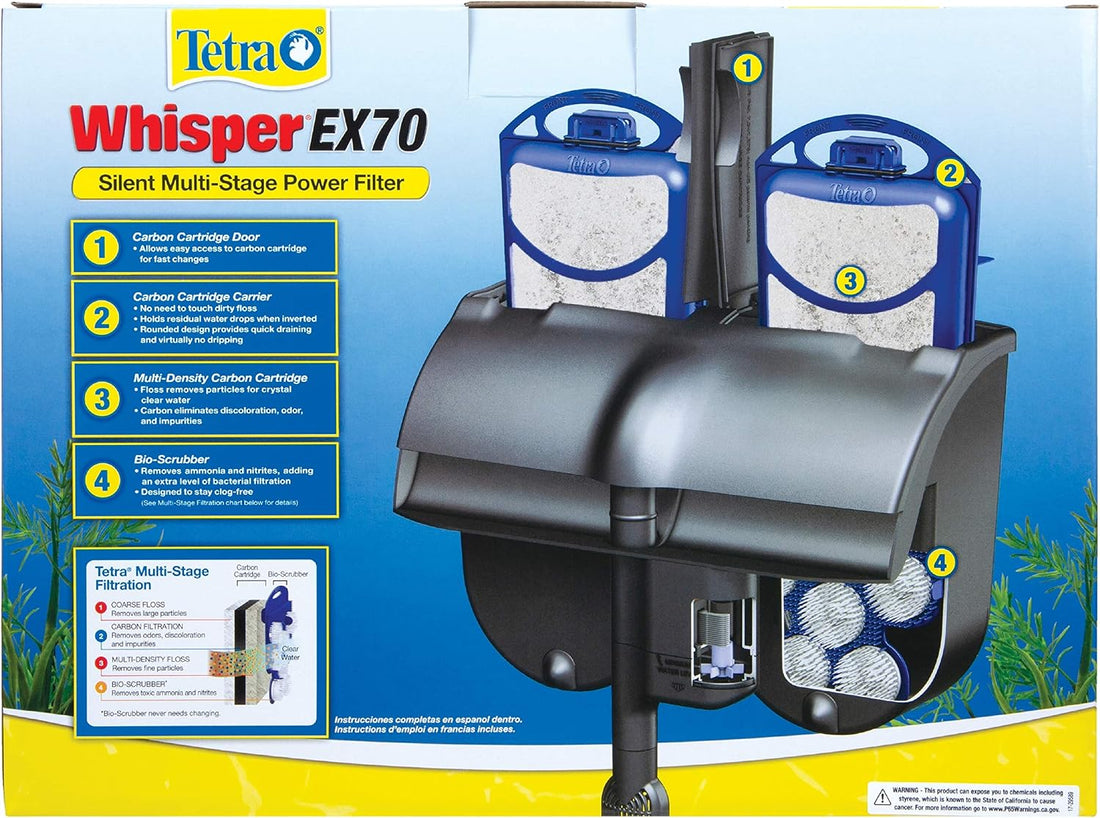 Tetra Whisper EX 70 Filter For 45 To 70 Gallon aquariums