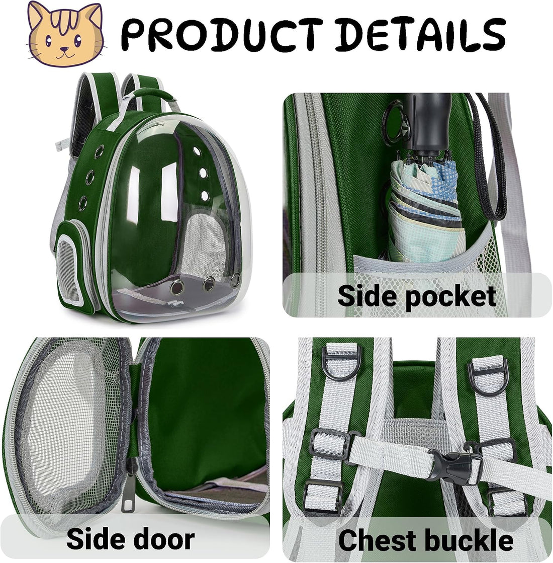 Cat Backpack Carrier Bubble Carrying Bag