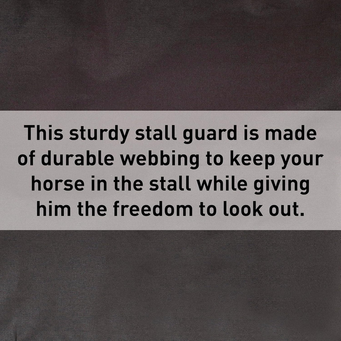 HORZE Durable Polyester Horse Stall Guard with Adjustable Straps