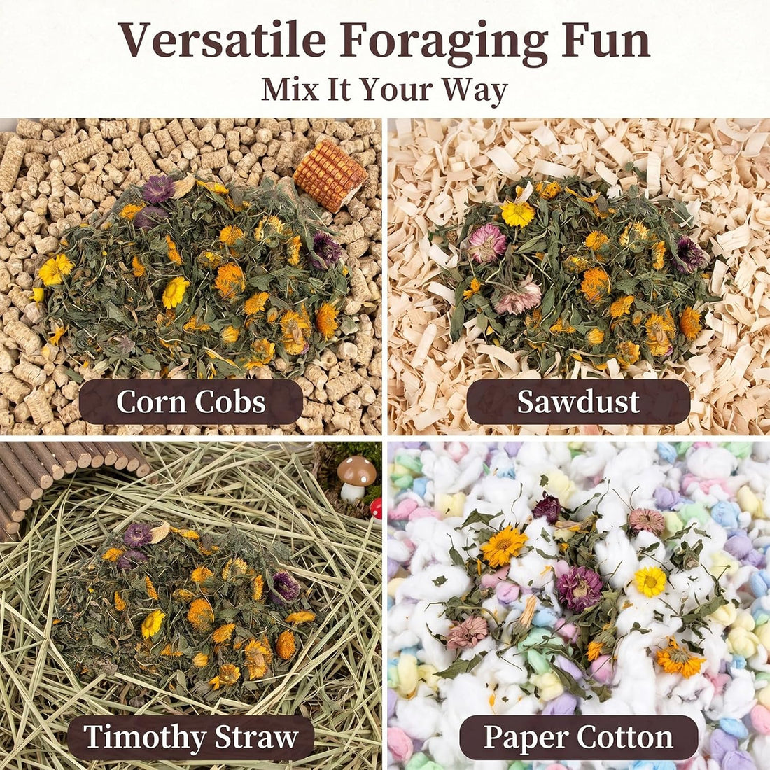 RAINFLOW 6oz Dried Dandelion Forage