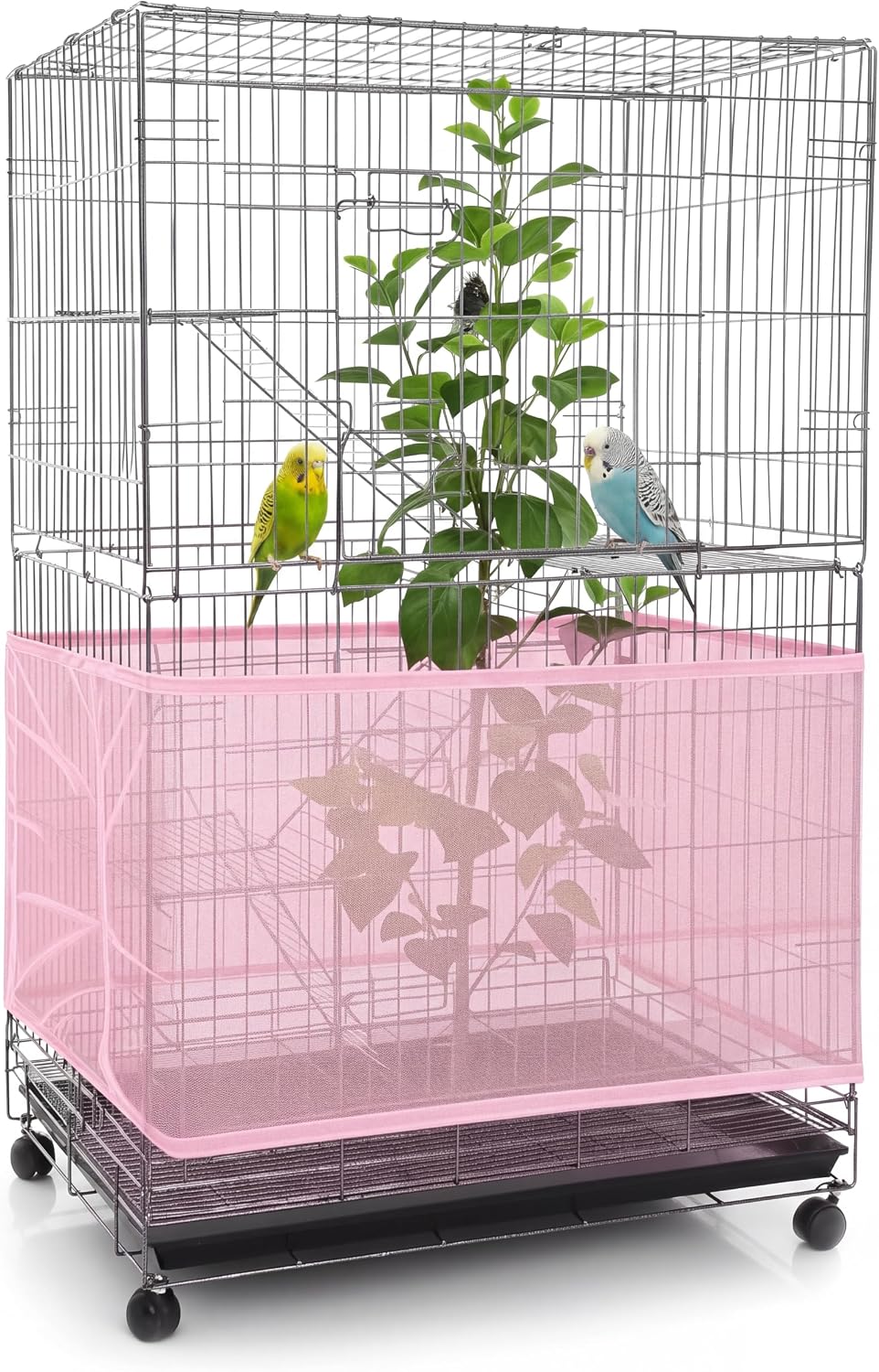 Shappy Bird Cage Net Cover Seed Catcher