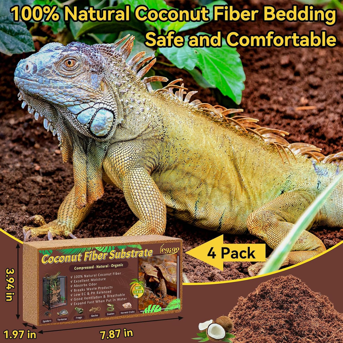 Legigo 4 Pack Coconut Fiber Substrate