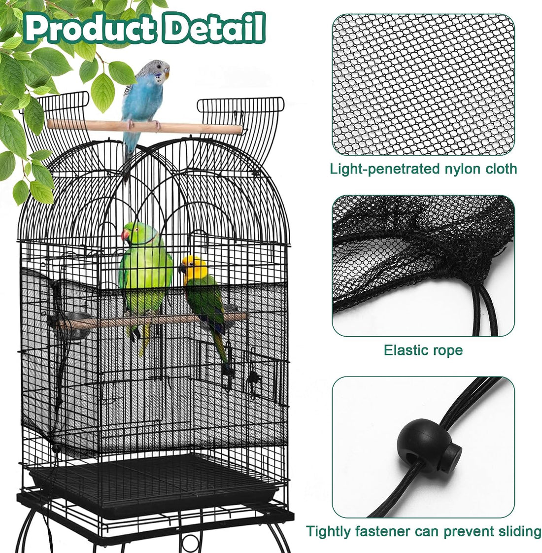 2 Pack Bird Cage Seed Catcher Guard