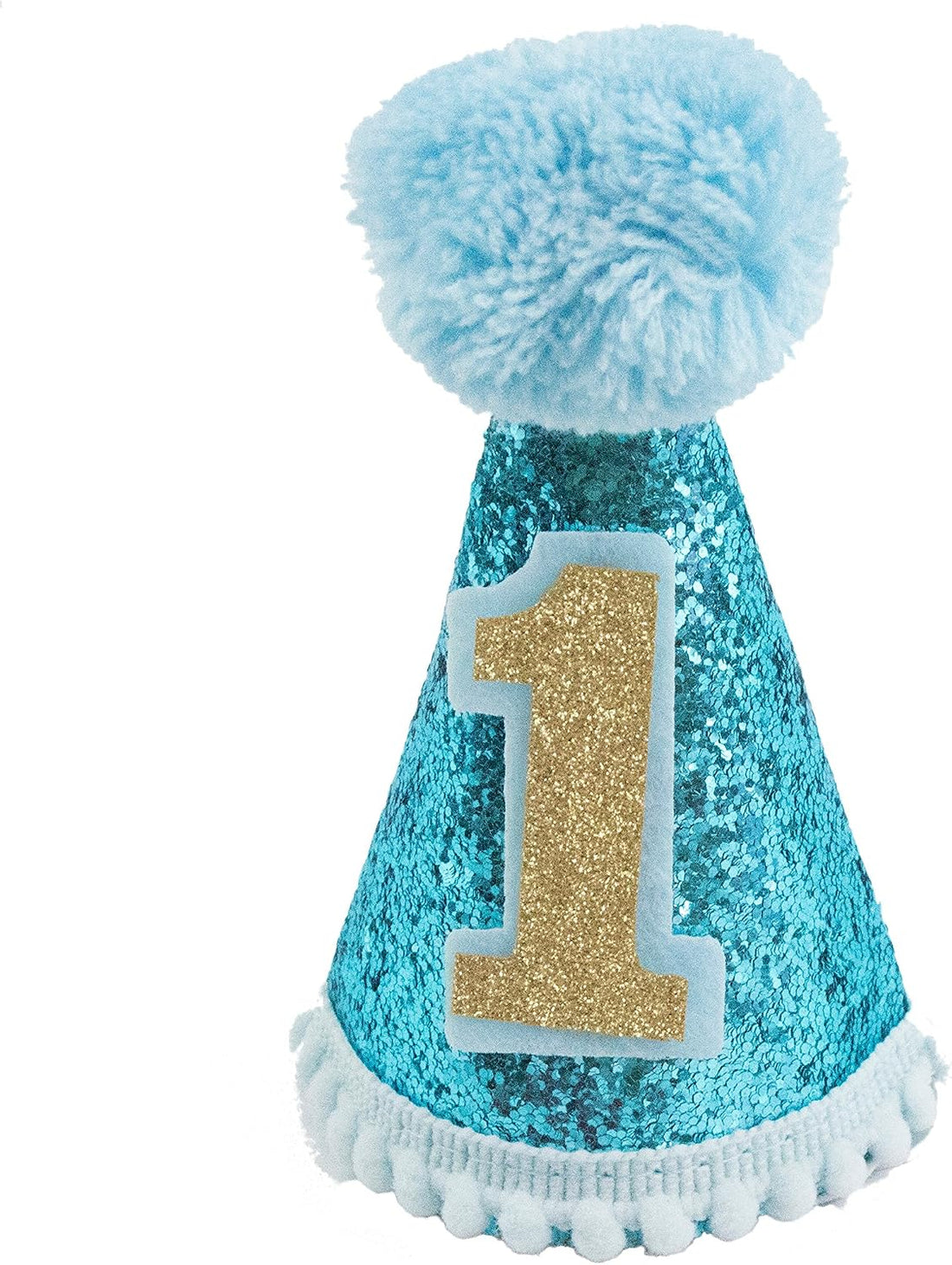 PET SHOW Blue Dog 1st Birthday Party Hat for Small Medium Dogs Boys