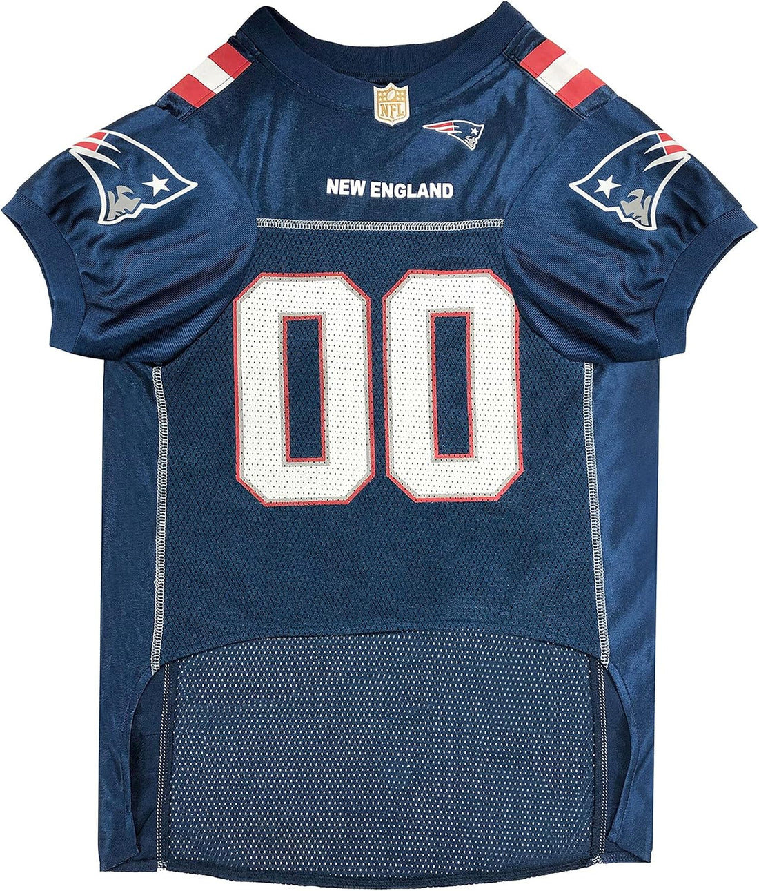 Pets First NFL New England Patriots Dog Jersey, Size XX-Large