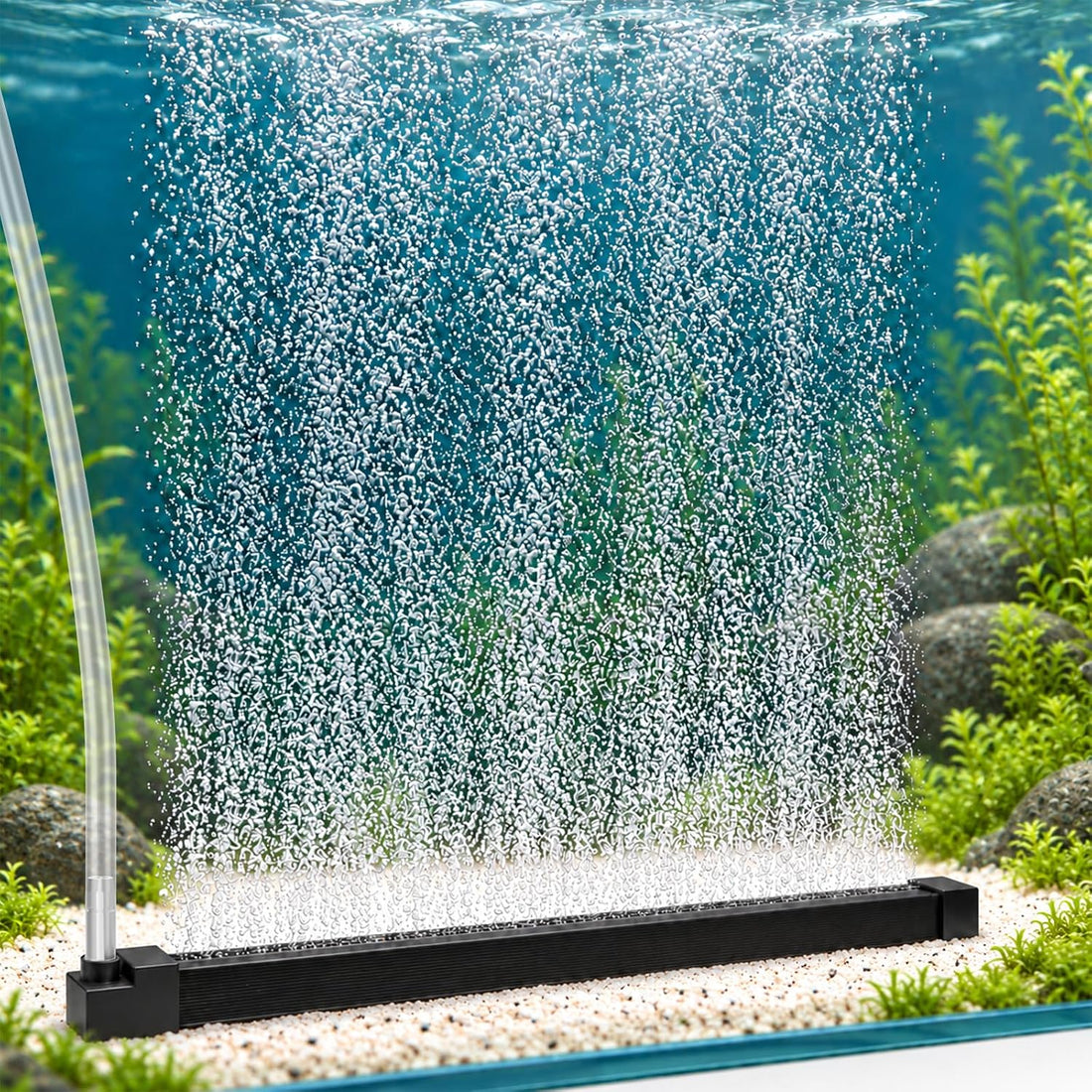Fish Tank Bubble Strip, Aquarium Air Stone Bar with Fine Bubbles