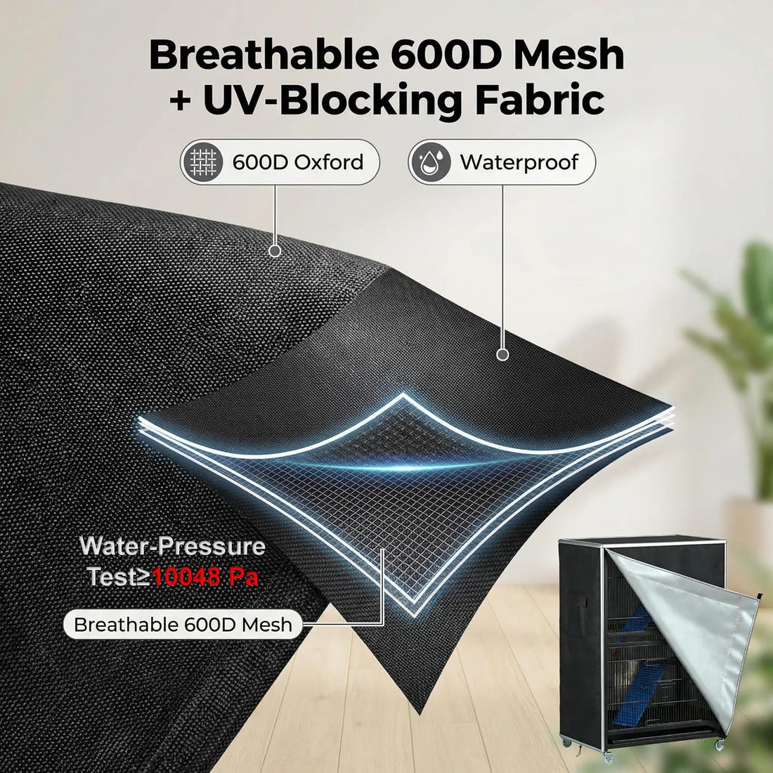 Bird Cage Cover - 600D Bird Covers for cage Heavy Duty