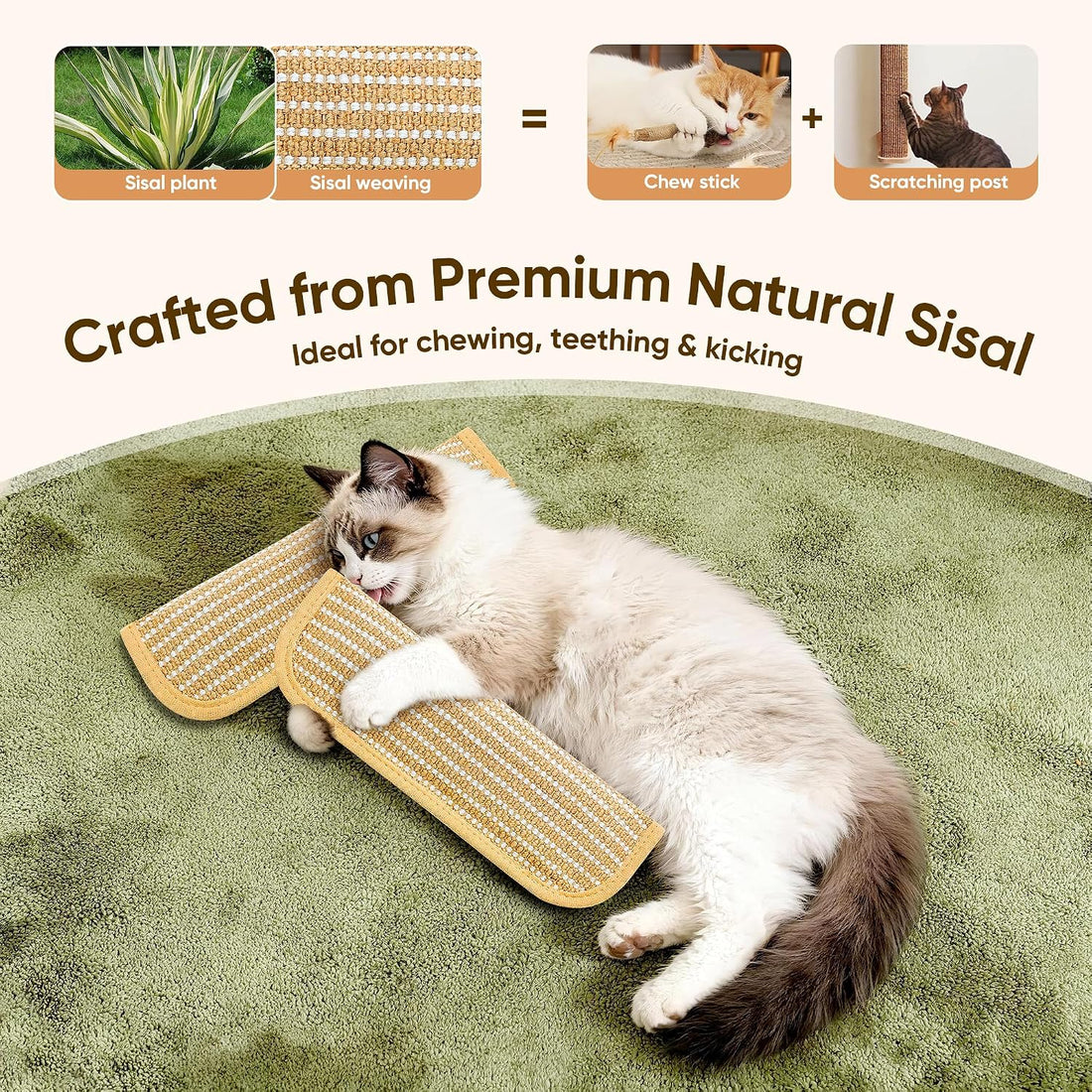 PetZen Garden Sisal Catnip Pillow Toy Kickers