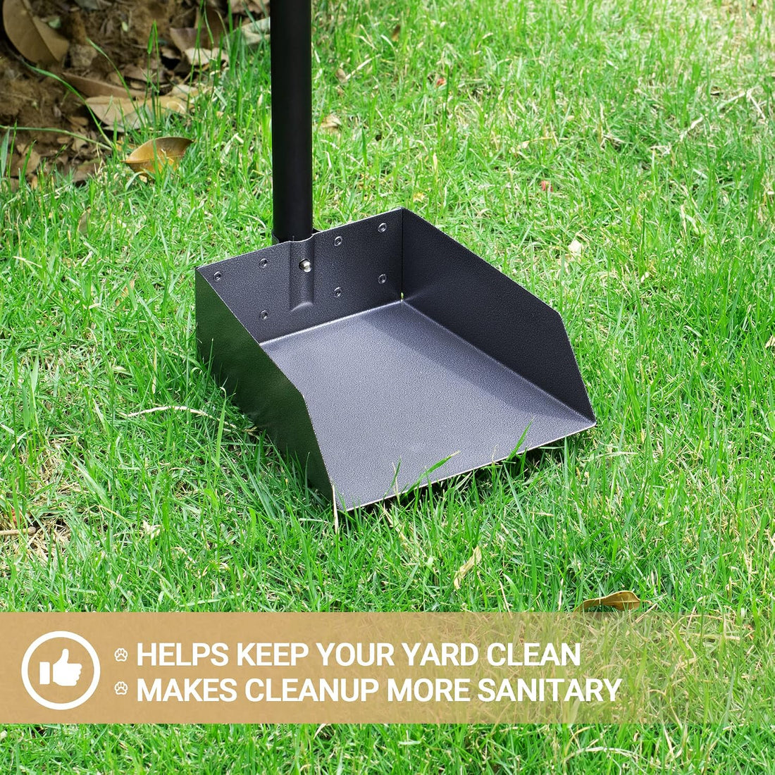 Heeyoo Dog Pooper Scooper, Dog Poop Tray and Rake Set