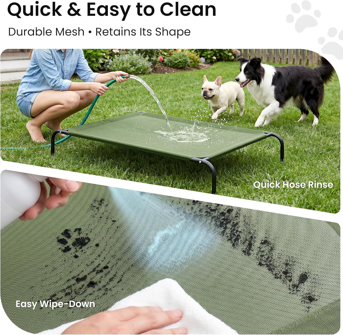 Love's cabin Elevated Cooling Dog Bed for Large Dogs