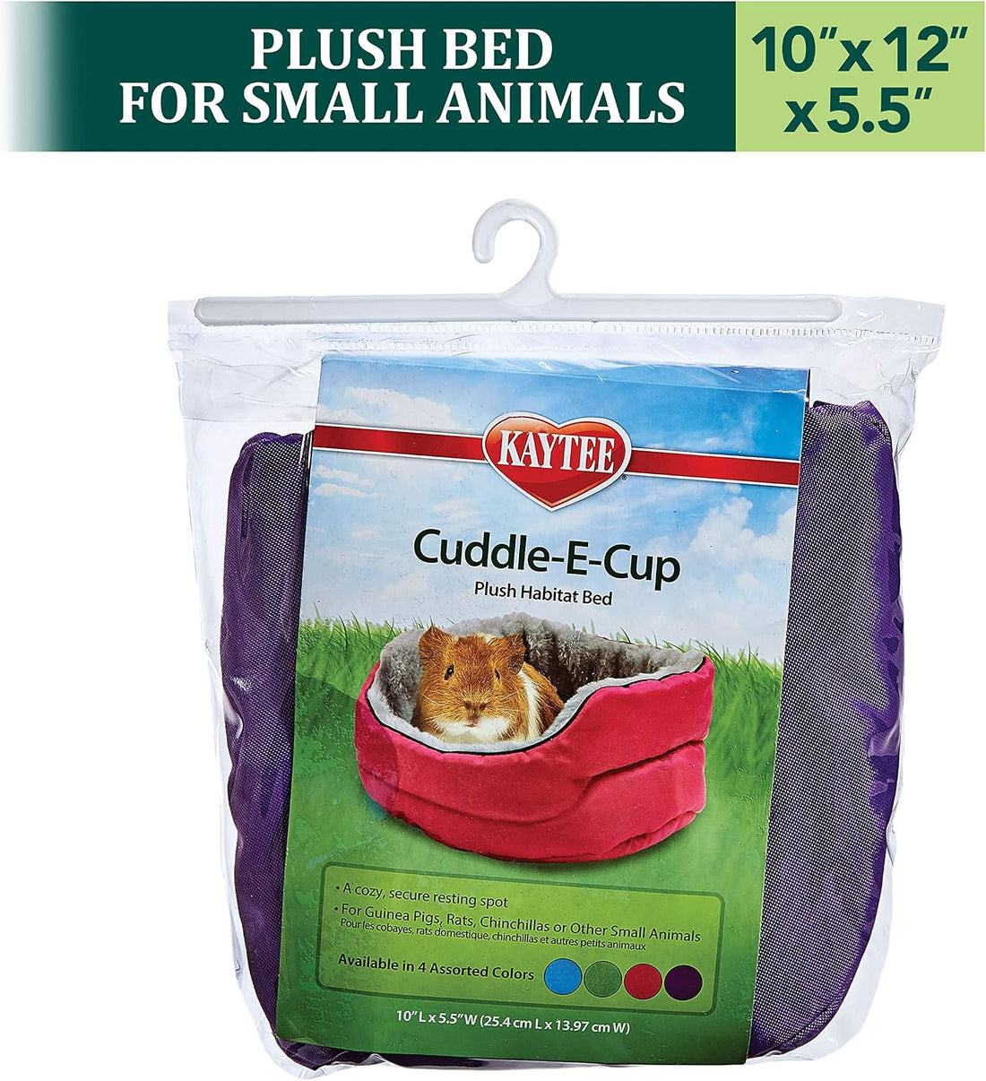 Kaytee Super Sleeper Cuddle-E-Cup Bed for Guinea Pigs, Chinchilla