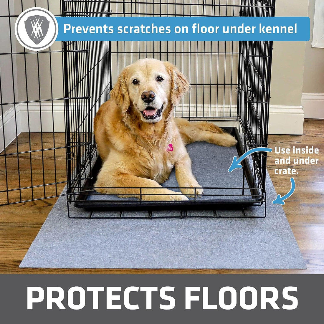Drymate Dog Crate Mat Liner, Absorbent, Waterproof, Non-Slip
