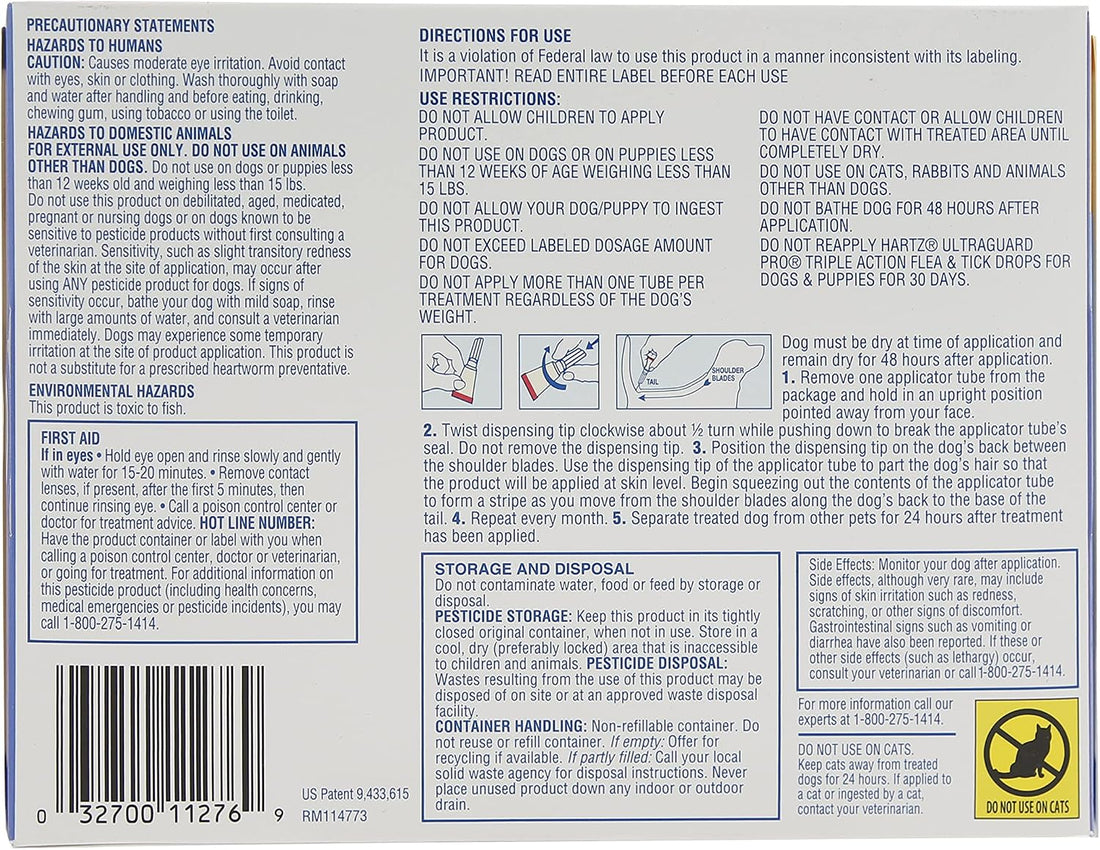 Hartz UltraGuard Pro Flea & Tick Topical Dogs & Puppies Treatment