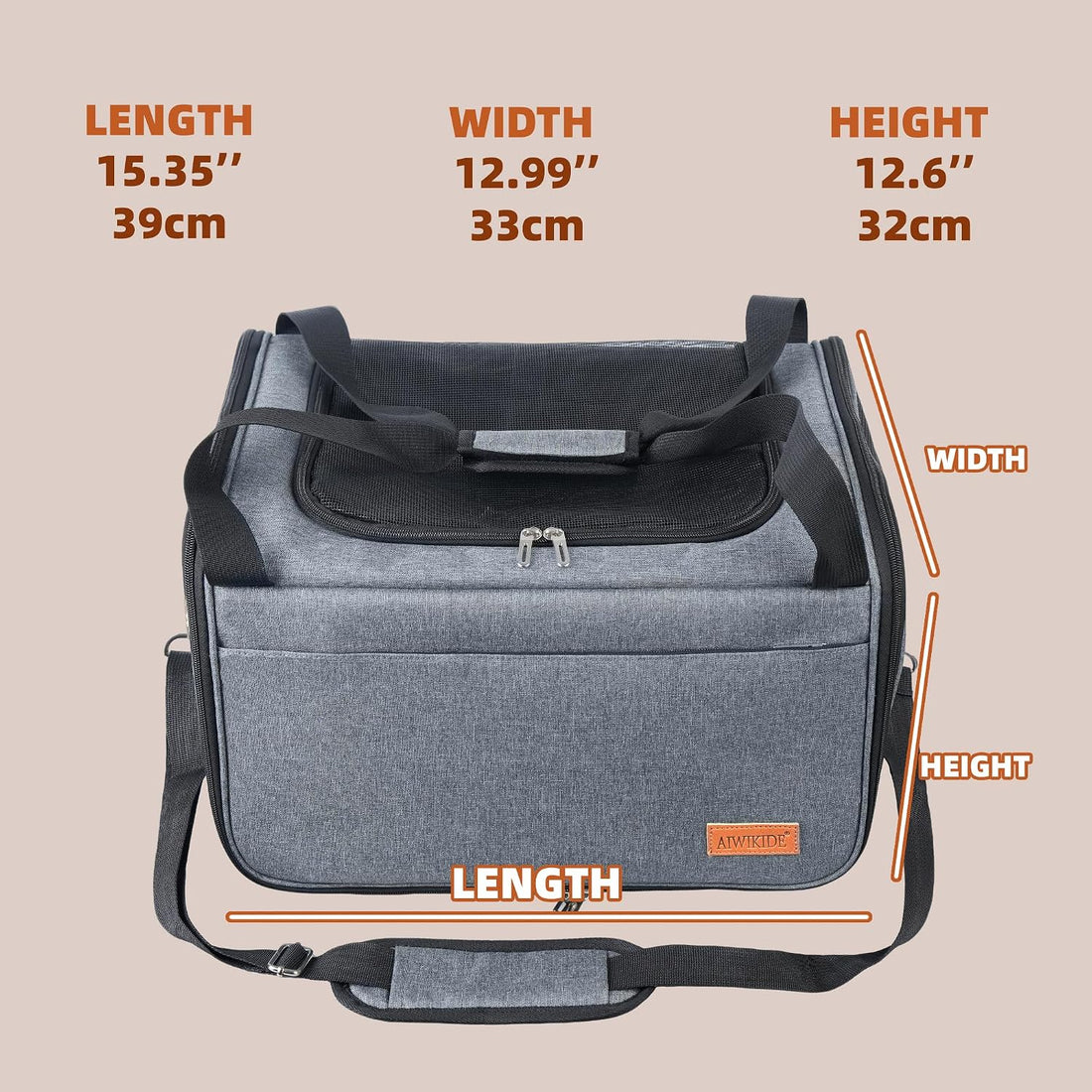 AIWIKIDE Lightweight Waterproof Cat Carrier