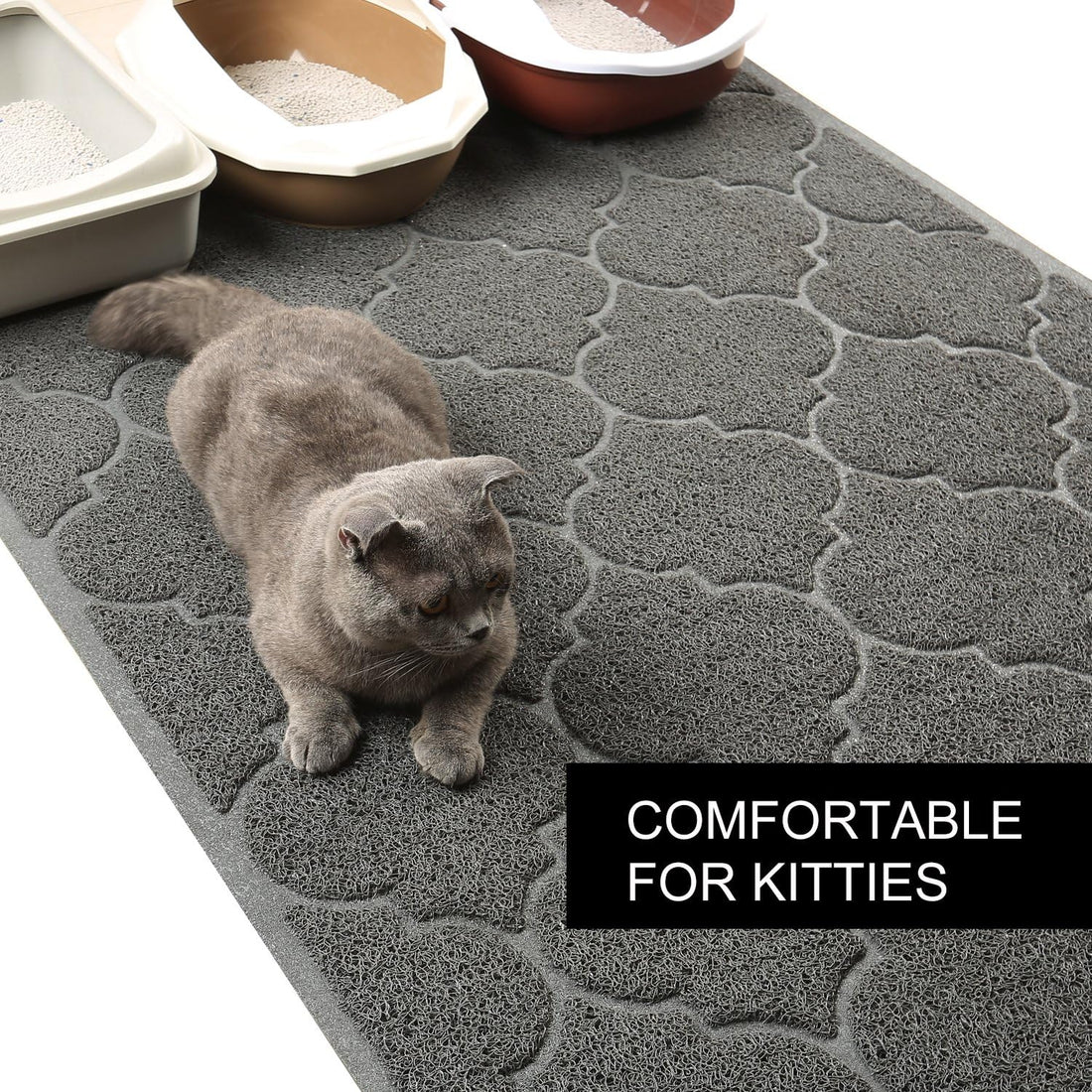 LittleTiger Cat Litter Mat, XL Super Size, Phthalate Free
