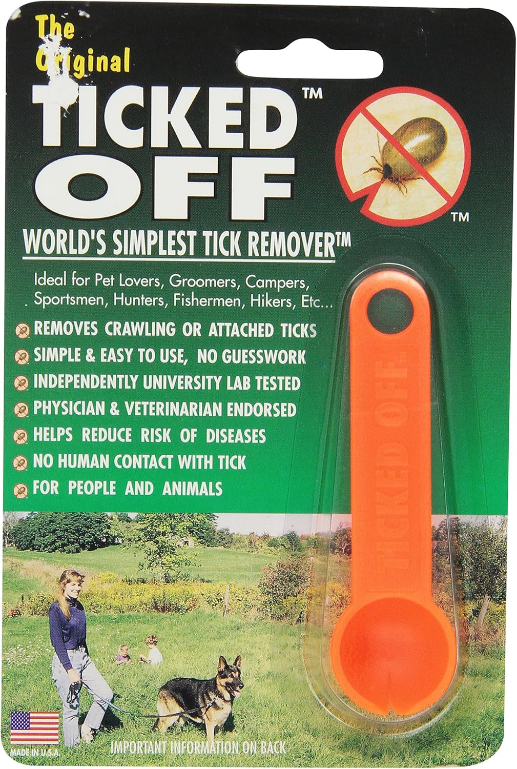 Ticked Off Tick Remover, Orange