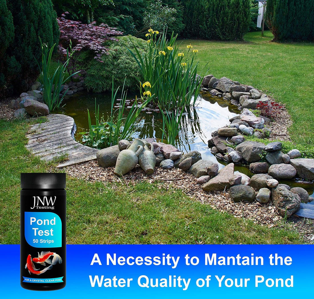 JNW Direct Pond Water Test Kit for Ponds - 7 in 1 Test Strips