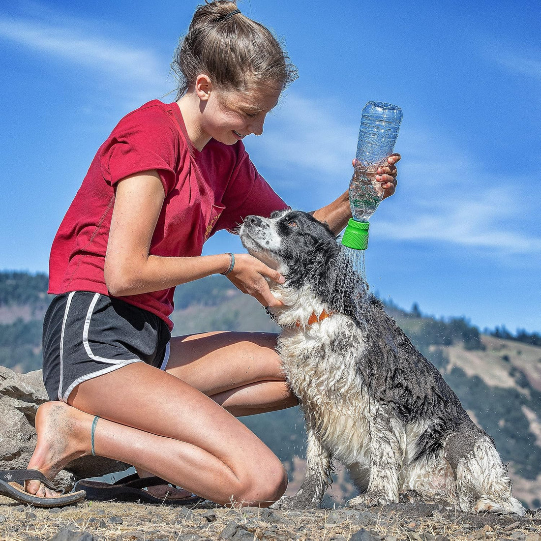 Kurgo Mud Dog Travel Shower - Portable Pet Shower for Adventure Dog