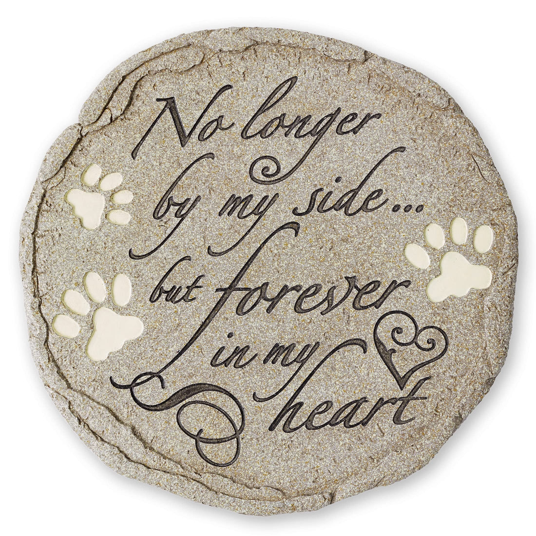 Cat or Dog Grave Marker or Garden Memorial Stone. No Longer By My
