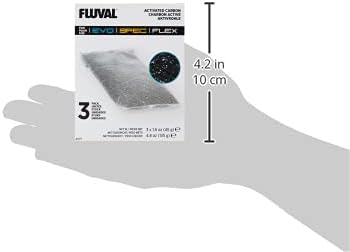 Fluval Spec/Evo/Flex Activated Carbon, 3-Pack, Black