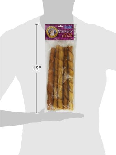Cadet Gourmet Pork Roll Twists Dog Chews, 5 Count, 10"