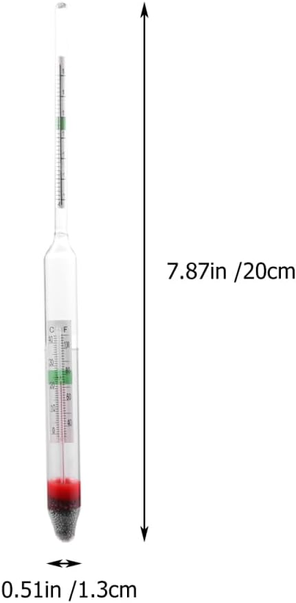 balacoo 4 Pcs Floating Aquarium Hydrometer with Thermometer