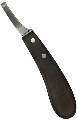 Diamond Farrier RH Right Hand NarrBlade Hoof Knife, Narrow, Plain