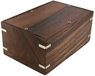 IBLAY Sheesham Wood Pet Urn Box for Dogs & Cats